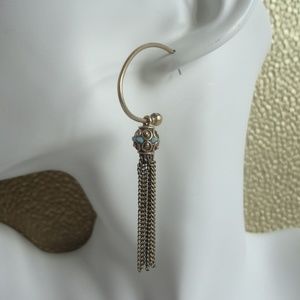 Sam Edelman Wild Child Tassel Hoop Earring